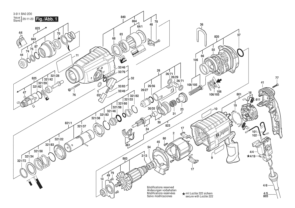 Hornear Furioso sabio GBH 2-24D - 3 611 BA0 0G1 | Herramientas eléctricas profesionales de Bosch