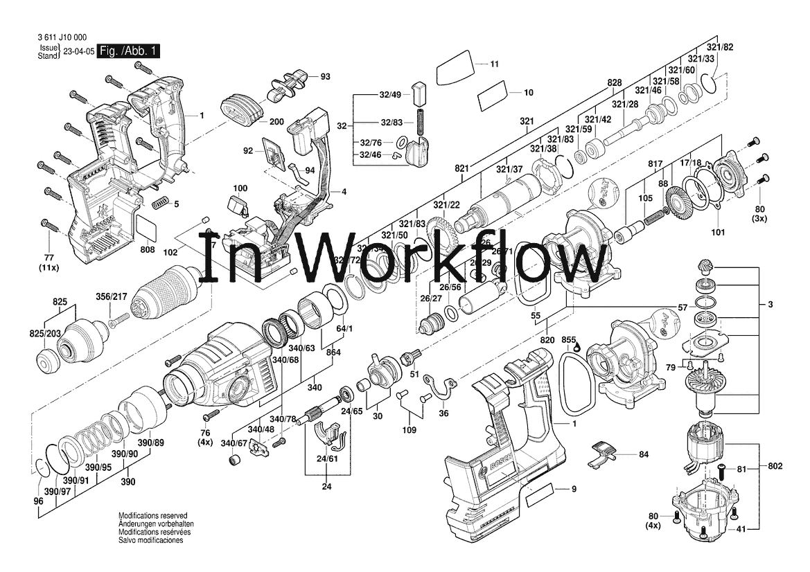 GBH 18V 26 F 3 611 J10 000 Bosch Professional elektri ni alati